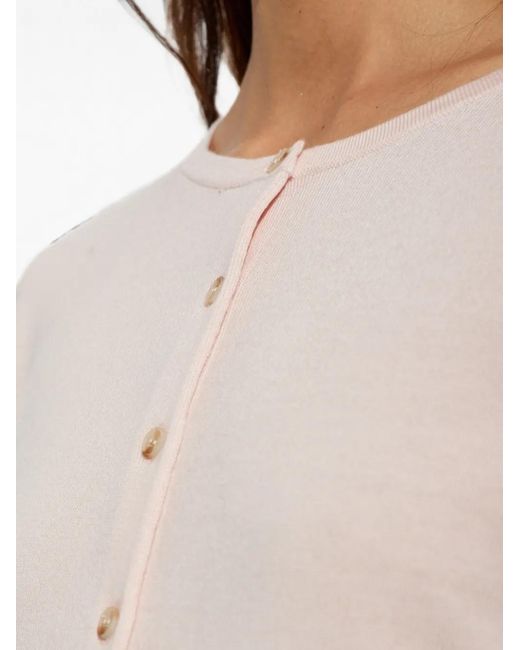 Posse White Maisie Scalloped-Edge Cardigan