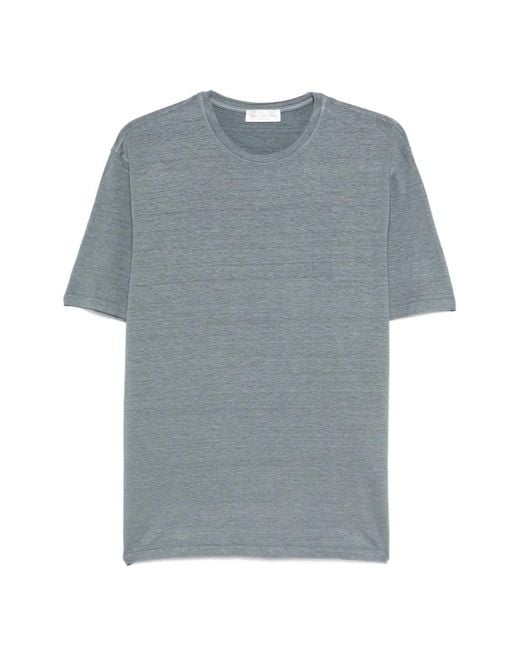 Roberto Collina Gray Crew-Neck T-Shirt for men