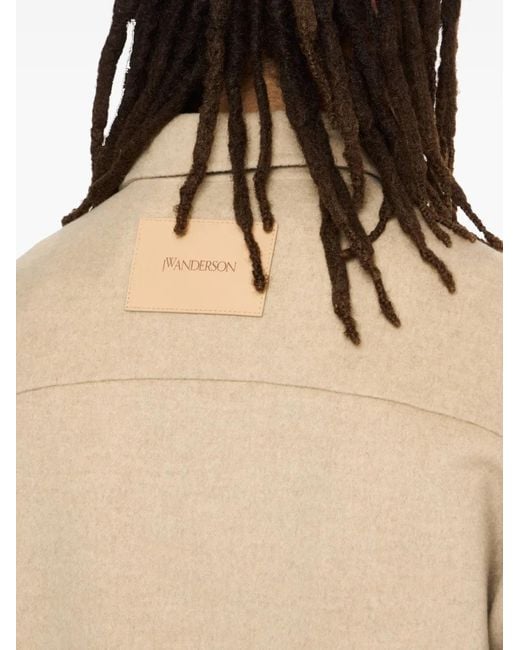 J.W. Anderson Natural Relaxed Fit Jacket With Classic Collar for men