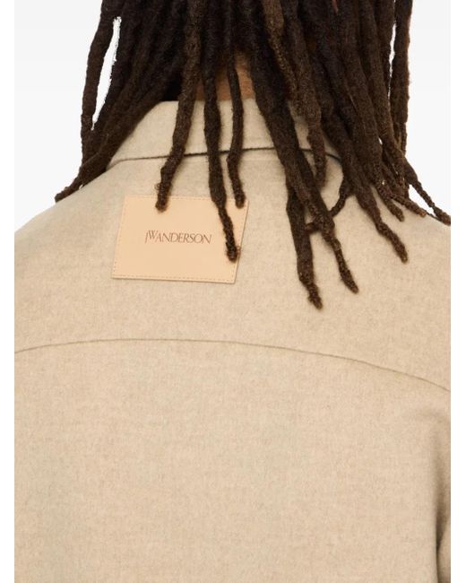 J.W. Anderson Hemdjacke Mit Aufgesetzten Taschen in Natural für Herren
