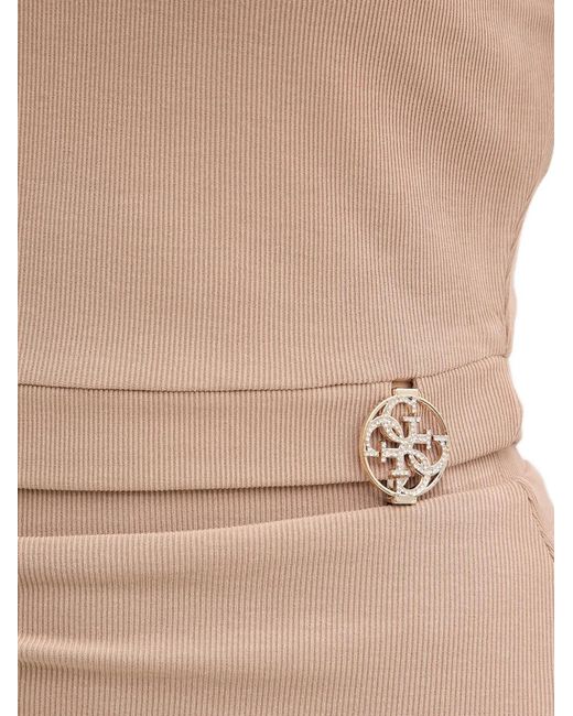 Guess Natural Logo-Detail T-Shirt