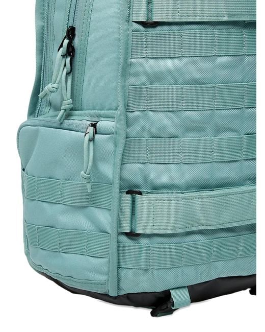 Nike Blue Logo-Patch Webbing Backpack