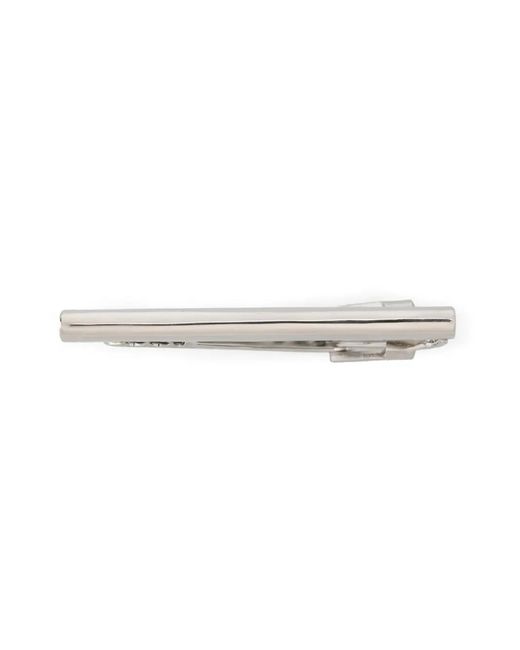 Fursac White Polished Tie Clip for men