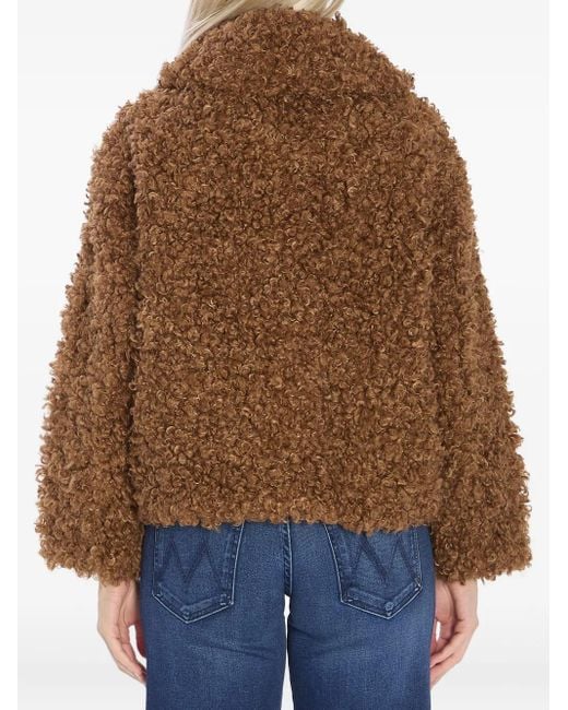 Jakke Brown Traci Shearling-Effect Jacket