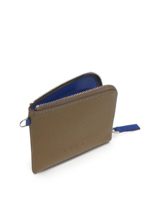 Marni Natural Grained Leather Wallet for men