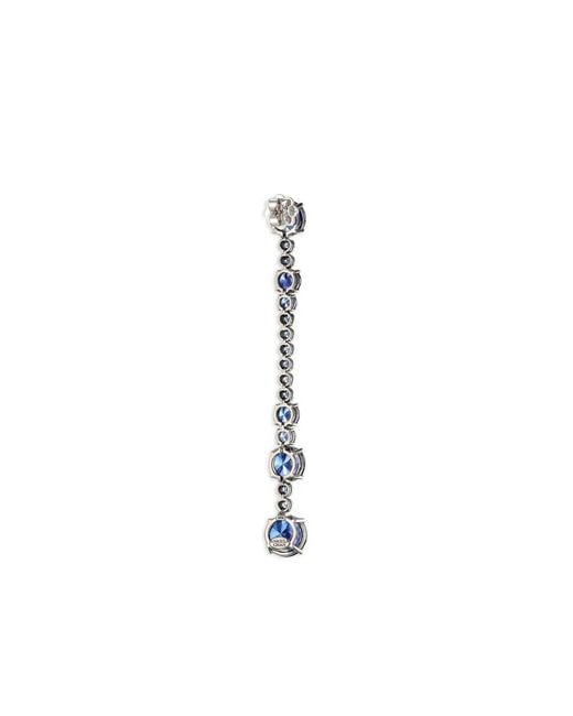 Anabela Chan Blue 14K And Rhodium Vermeil Love And Pain Sapphire Earrings