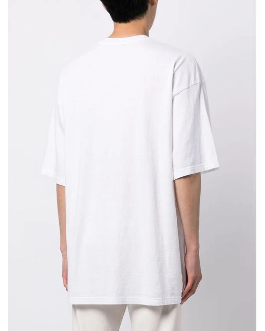 Undercover White Graphic-Print Cotton T-Shirt for men