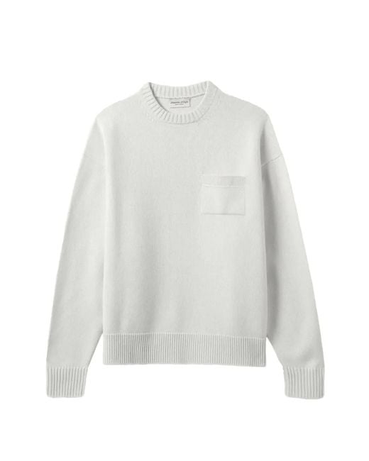 Johnstons White Pull À Poche Poitrine for men