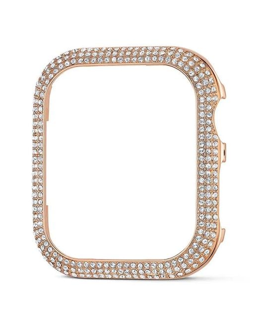 Swarovski White Crystal-Embellished Apple Watch Case