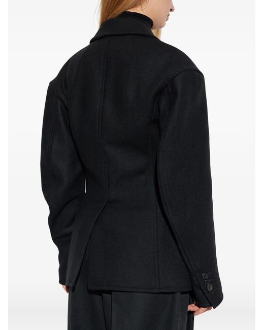 DSquared² Black Two-Button Wool-Blend Jacket