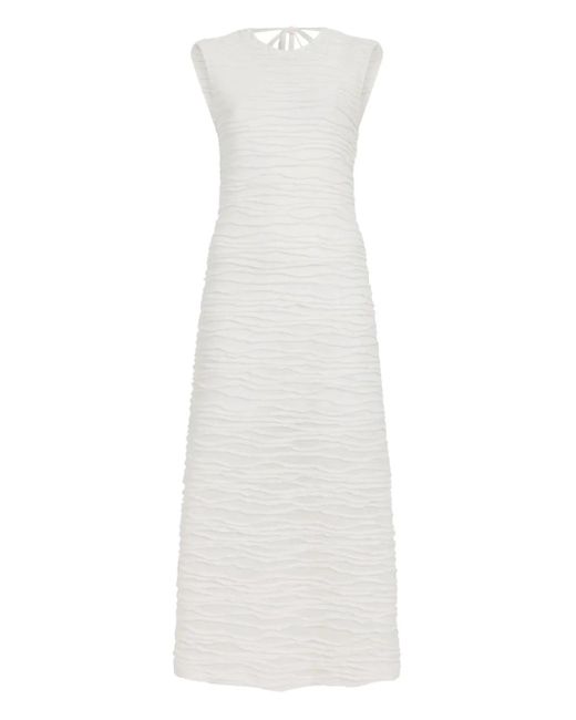 Proenza Schouler White Laura Textured Sleeveless Midi Dress