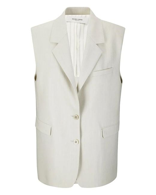 Golden Goose Deluxe Brand White Nicole Vest