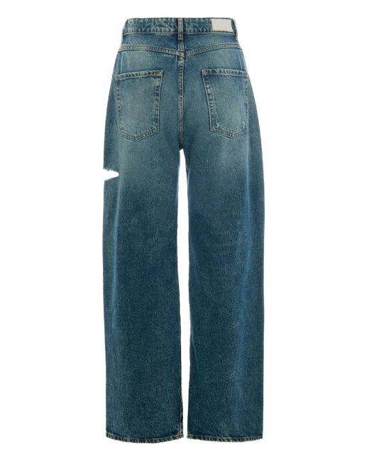 ICON DENIM Blue Cut-Out Detail Jeans