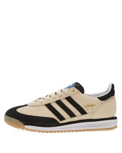 メンズ Adidas スリーストライプス レザースニーカー Brown