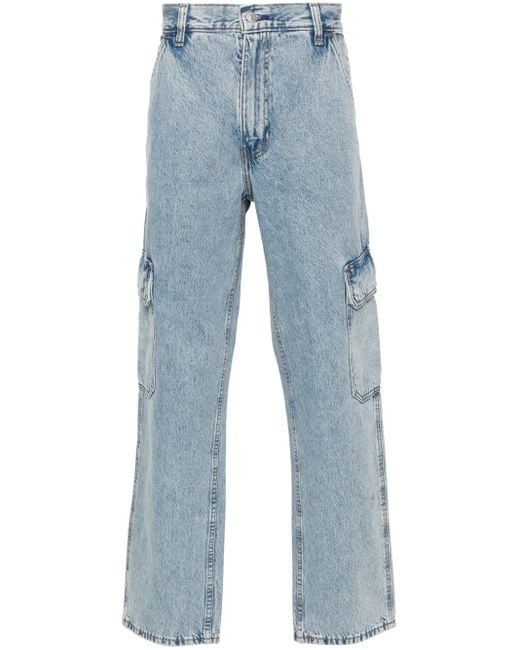 Levi's Blue 568 Cargo Jeans for men