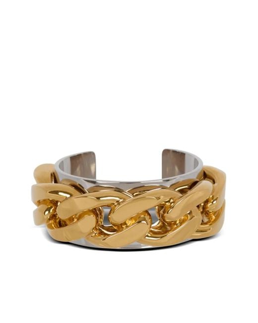 Balmain Armband Verfraaid Met Ketting in het Metallic