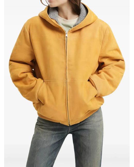 1989 STUDIO Yellow Hooded Zip-Up Jacket