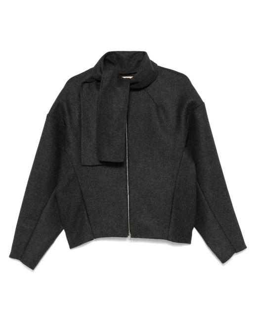 Chaqueta con cremallera Plan C de color Black