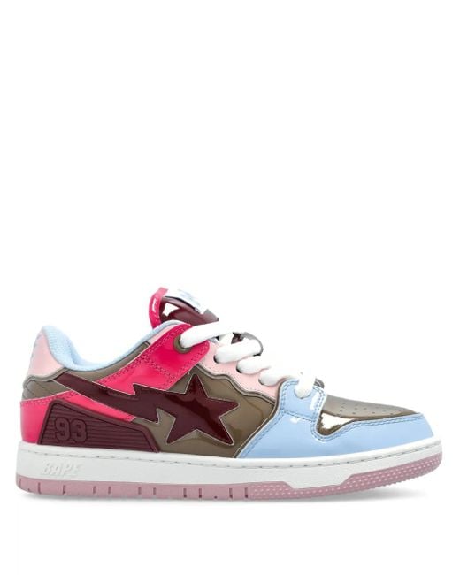 A Bathing Ape Bape Sk8 Sta スニーカー Pink