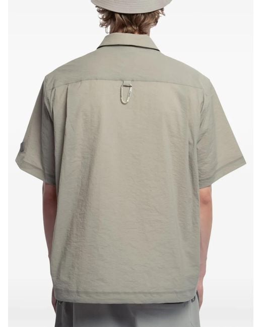Spoonyard Gray Half-Zip Short-Sleeve Polo Shirt