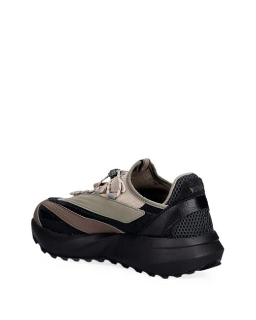 Adidas Black Lightblaze Vista Panelled Sneakers for men