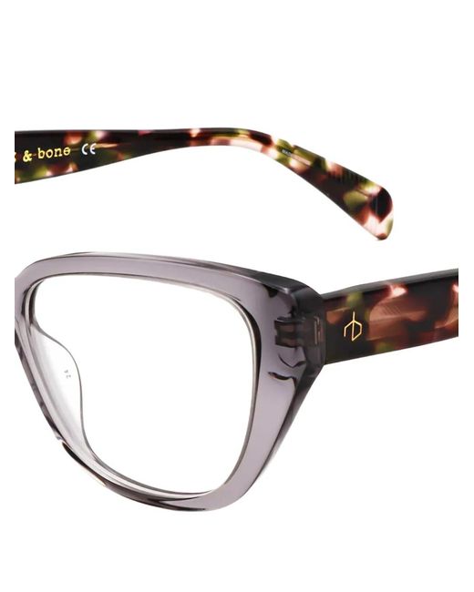 Rag & Bone Metallic Tortoiseshell-Effect Cat-Eye Glasses
