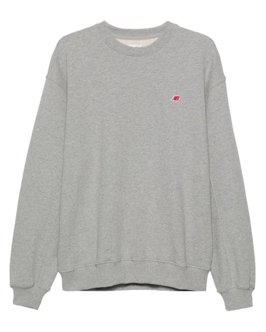 New Balance Sweater Met Print in het Gray voor heren
