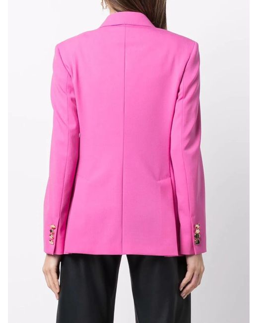 Max Mara Pink Double-Breasted Tailored Blazer