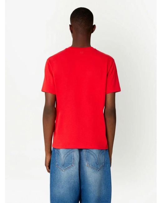 AMI Red Ami T-shirts And Polos for men