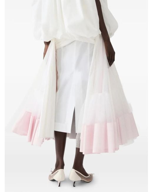 Jacquemus White The Mireio Skirt