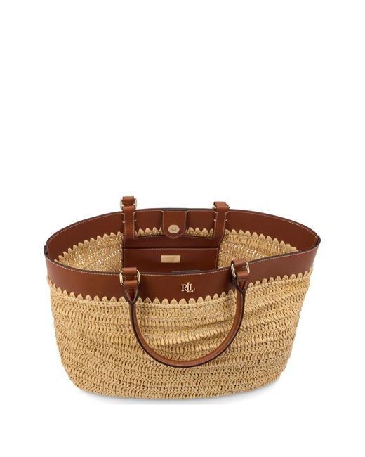 Ralph Lauren Brown Kyla Tote Bag