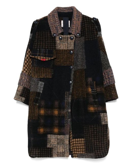 Cappotto Con Design Patchwork di Bye in Black