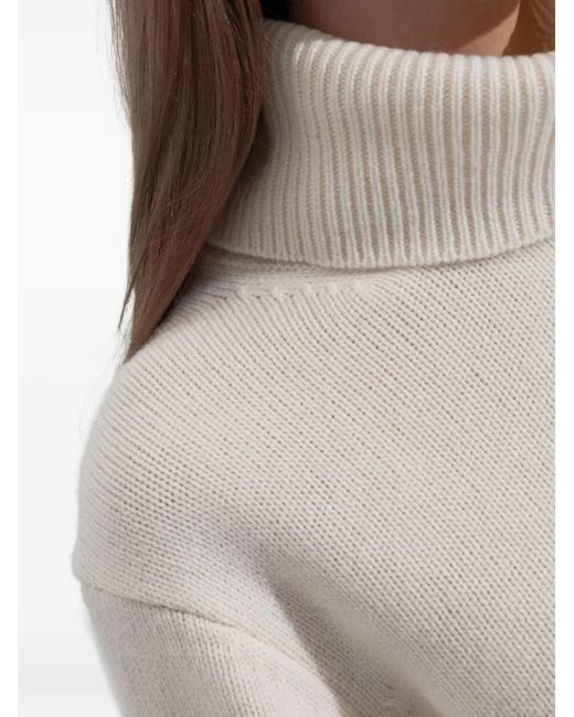 Anine Bing White Roll-Neck Sweater