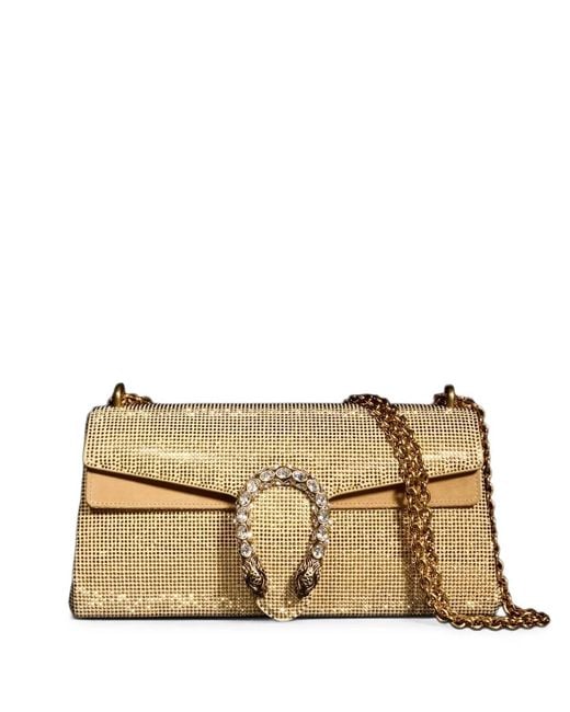 Gucci Natural Dionysus Crystal-Embellished Shoulder Bag