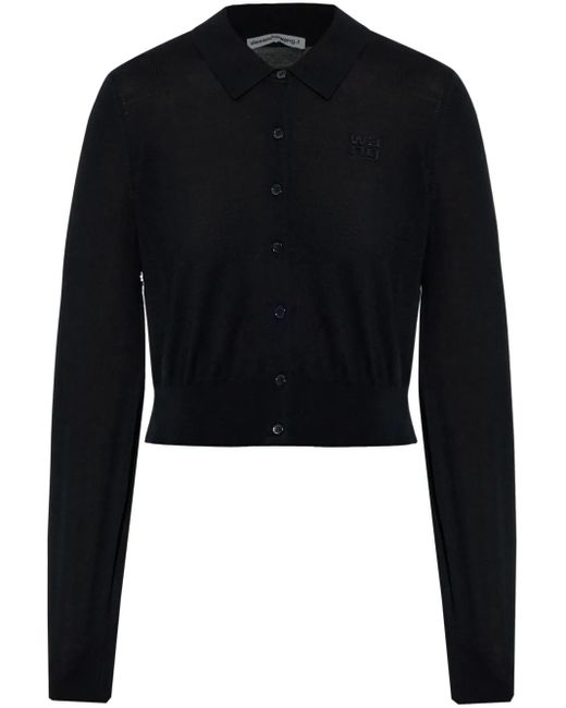 Alexander Wang Black Cardigan aus Wolle