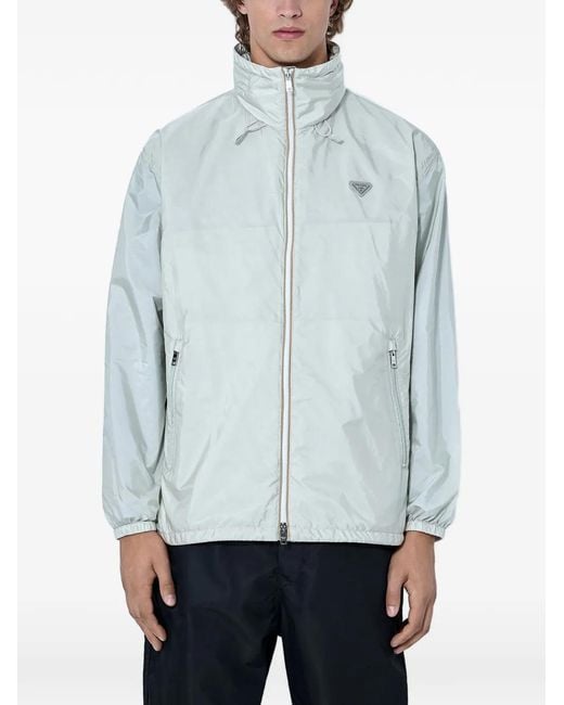 Prada Re-Nylon Donsjack in het Blue voor heren