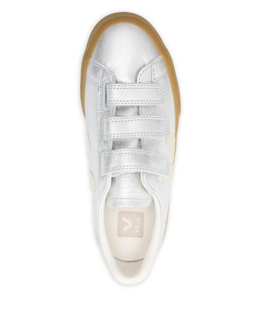 Veja White Recife Leather Sneakers
