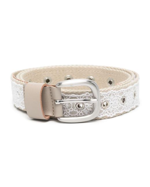 Our Legacy Natural Lace-overlay Belt