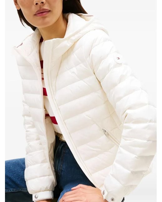 Tommy Hilfiger Blue Gesteppte Kapuzenjacke