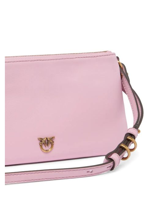 Bolso Double Mini Pinko de color Pink