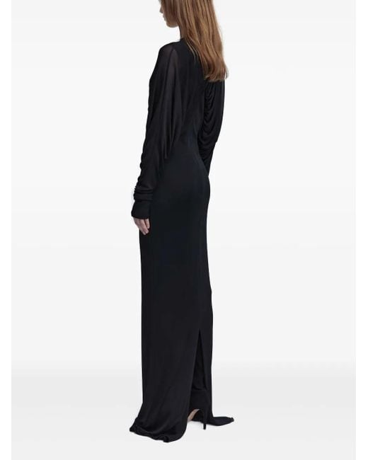16Arlington Ruched Viscose Evening Dress in Black | Lyst 16Arlington Ruched Viscose Evening Dress in Black | Lyst