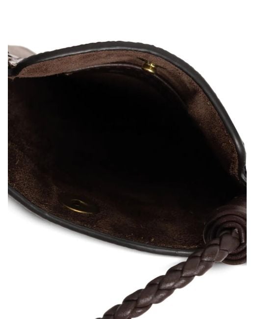 Etro Brown Paisley-Pattern Phone Bag