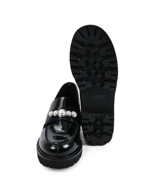 Karl Lagerfeld Black Chunky-Sole Loafers