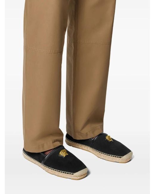 Versace Black La Medusa Espadrilles for men