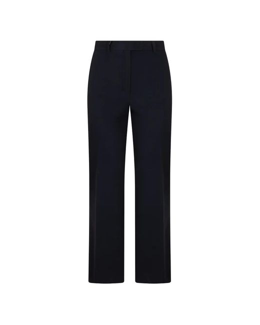 Max Mara Blue Pressed-Crease Straight-Leg Trousers