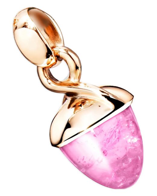 Tamara Comolli Pink 18K Rose Mikado Tourmaline Pendant