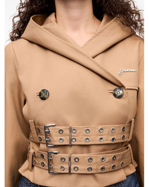 Ganni Natural Hooded Jacket