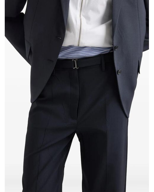 Prada Blue Wool Pants
