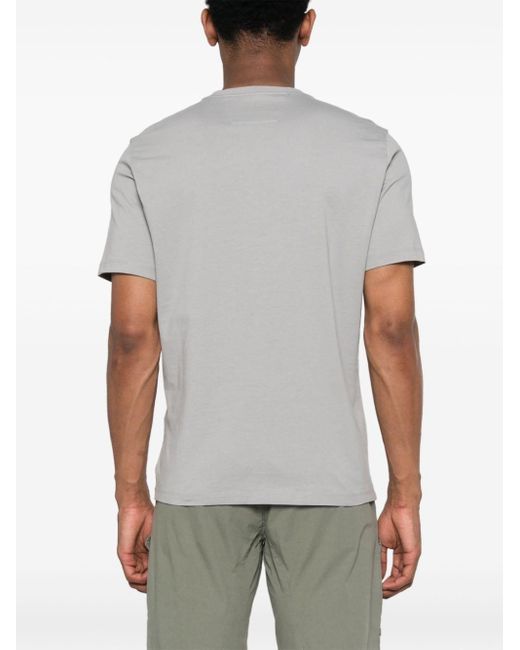 C P Company T-Shirt mit Logo-Applikation in Gray für Herren