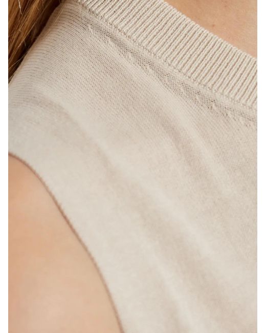 Abito Midi A Righe di Paul Smith in White